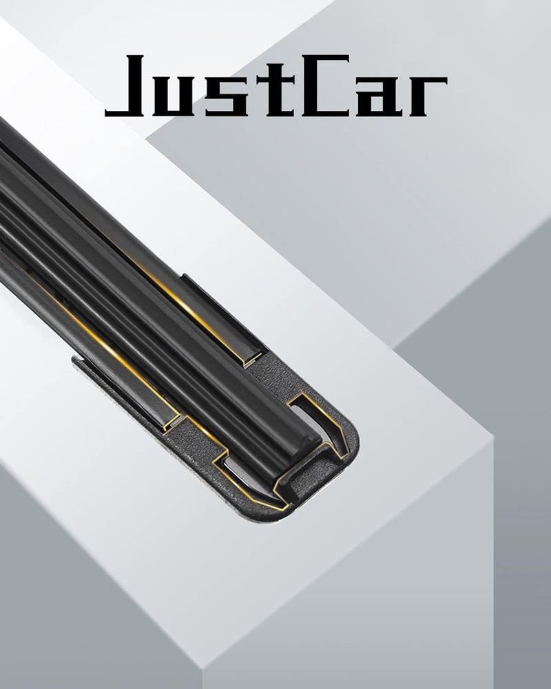 JustCar شفرات مساحات الزجاج الأمامي 26" + 22" بديلة لتويوتا فينزا 2009-2015 هوندا سيفيك 2006-2015 أوديسي 2005-2022 لكزس RX350 2007-2015، شفرات مساحات الزجاج الأمامي لجميع الفصول (مجموعة من 2)  - Image 3
